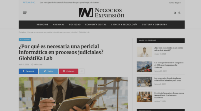 Entrevista a D Angel Gonzalez, director de GlobátiKa Lab sobre por que es necesaria una pericial informatica en procesos judiciales Entrevista a D. Ángel González, director de GlobátiKa Lab, sobre por qué es necesaria una pericial informática en procesos judiciales