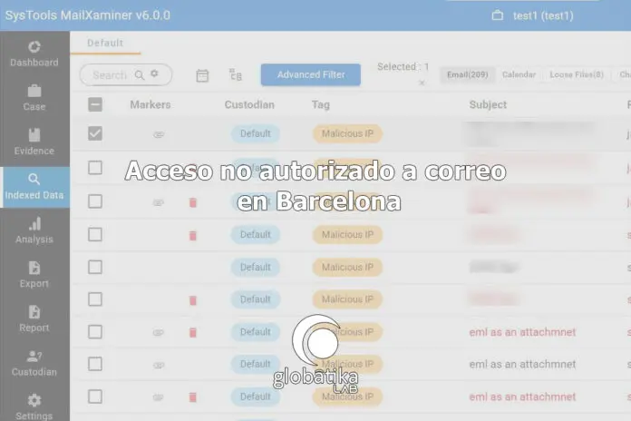 Acceso no autorizado a correo en Barcelona GlobátiKa Peritos Informáticos Acceso no autorizado a correo en Barcelona GlobátiKa Peritos Informáticos