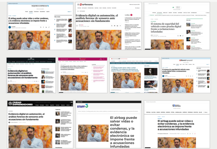 portales-noticias-globatika_peritos_informaticos Collage de imágenes de diferentes medios de comunicación donde aparece GlobátiKa Peritos Informáticos