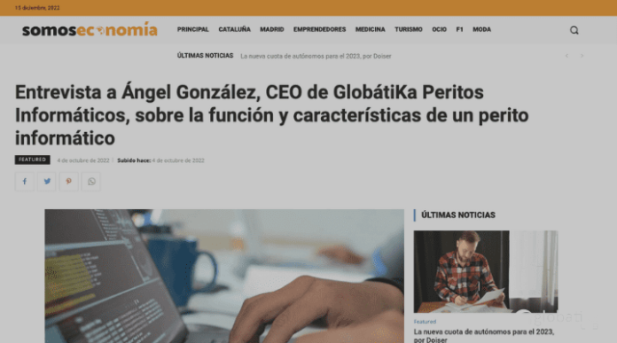 Entrevista a Angel Gonzalez CEO de GlobatiKa Peritos Informaticos sobre la funcion y caracteristicas de un perito informatico-Globatika Peritos Informaticos