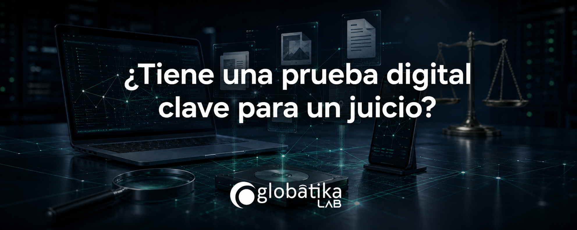 Prueba digital para juicio analizada por GlobátiKa Labs Peritos Informáticos